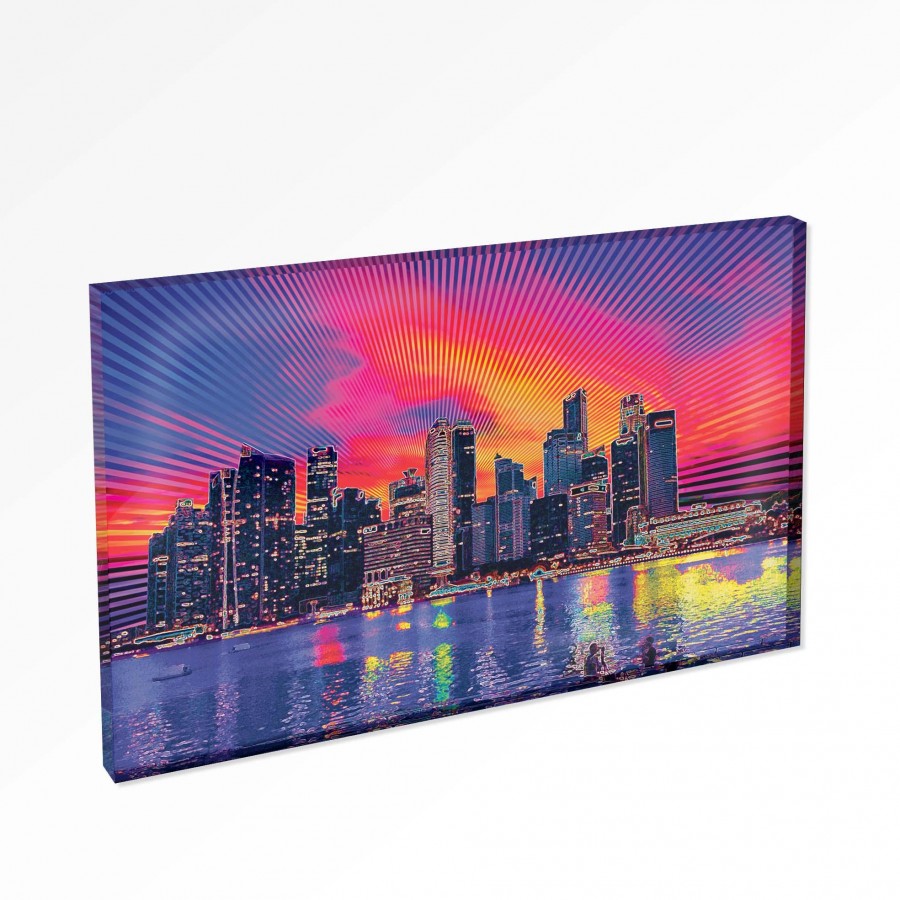 Singapore Skyline Magnet