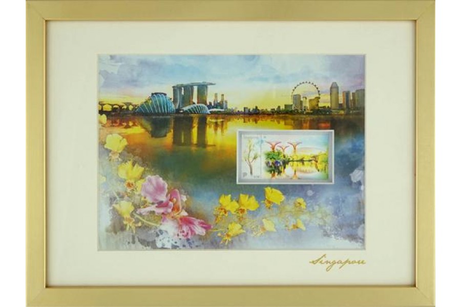 City in A Garden Collection - Marina Bay Skyline Artprint