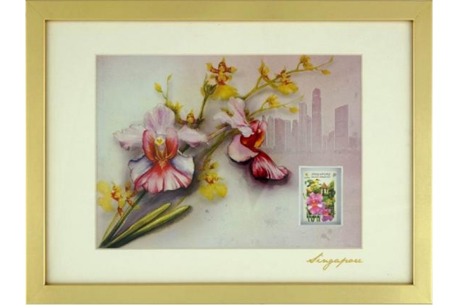 City in A Garden Collection - Vanda Ms Joaquim Art Print