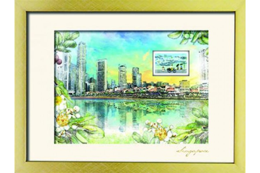 City in a Garden II Collection - Boat Quay Artprint