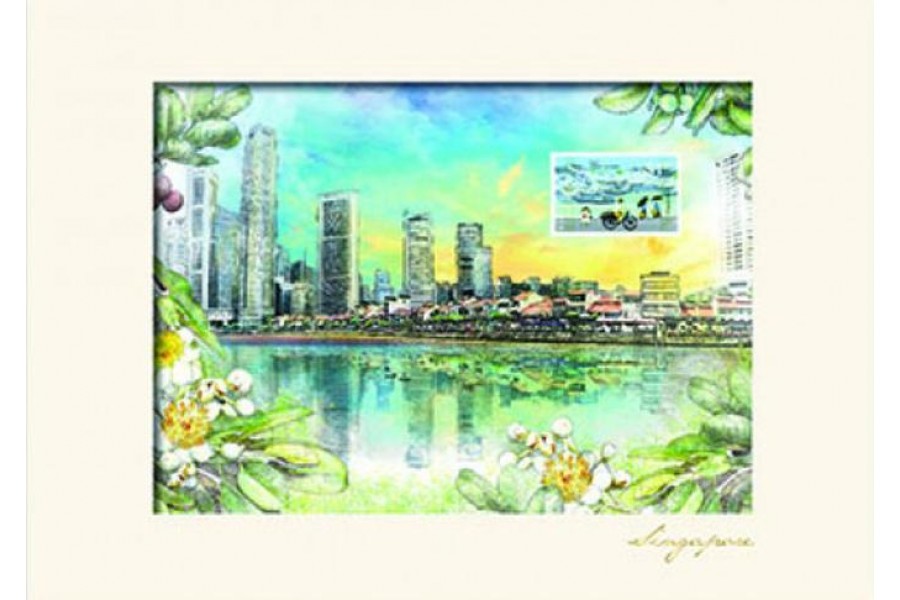 City in a Garden II Collection - Boat Quay Print