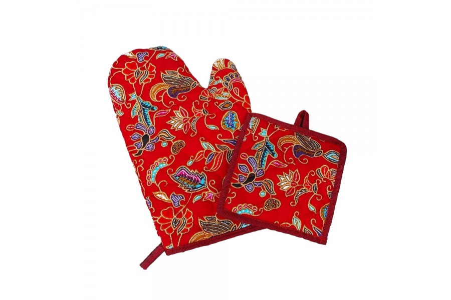 Batik Oven Mitts