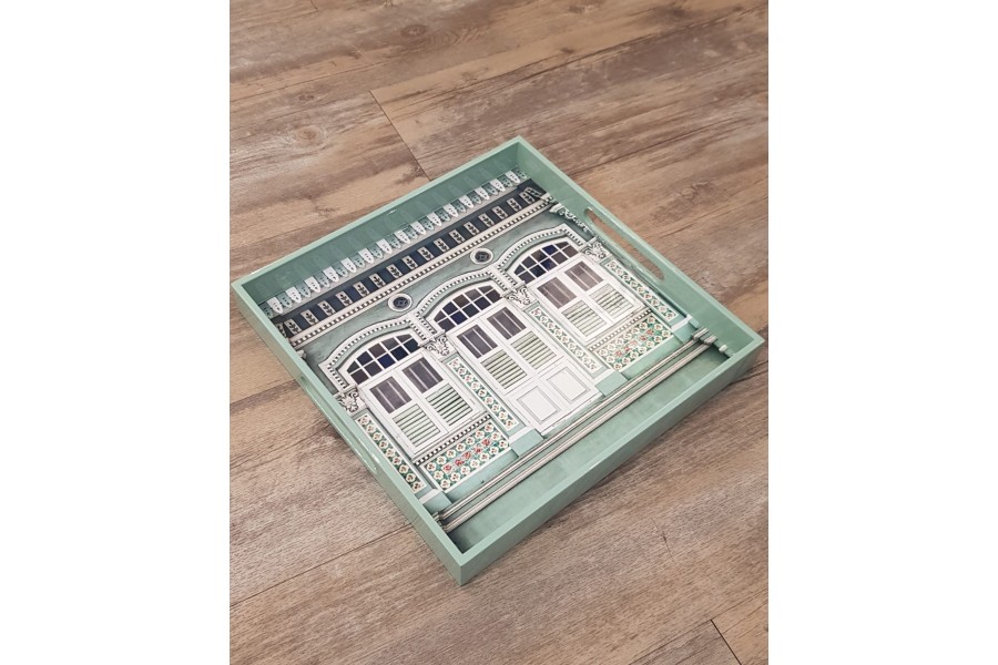 Green Shophouse Tray